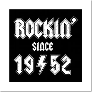 Rockin since 1952 birthday rocker gift Posters and Art